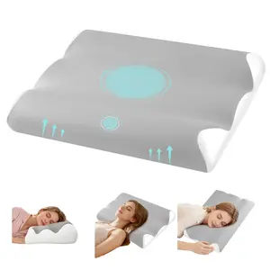 Deep Sleep Pillow, Ergonomic Contour Design for Side & Back Sleepers, Orthopedic Cervical Shape Gently Cradles Head & Provides Neck