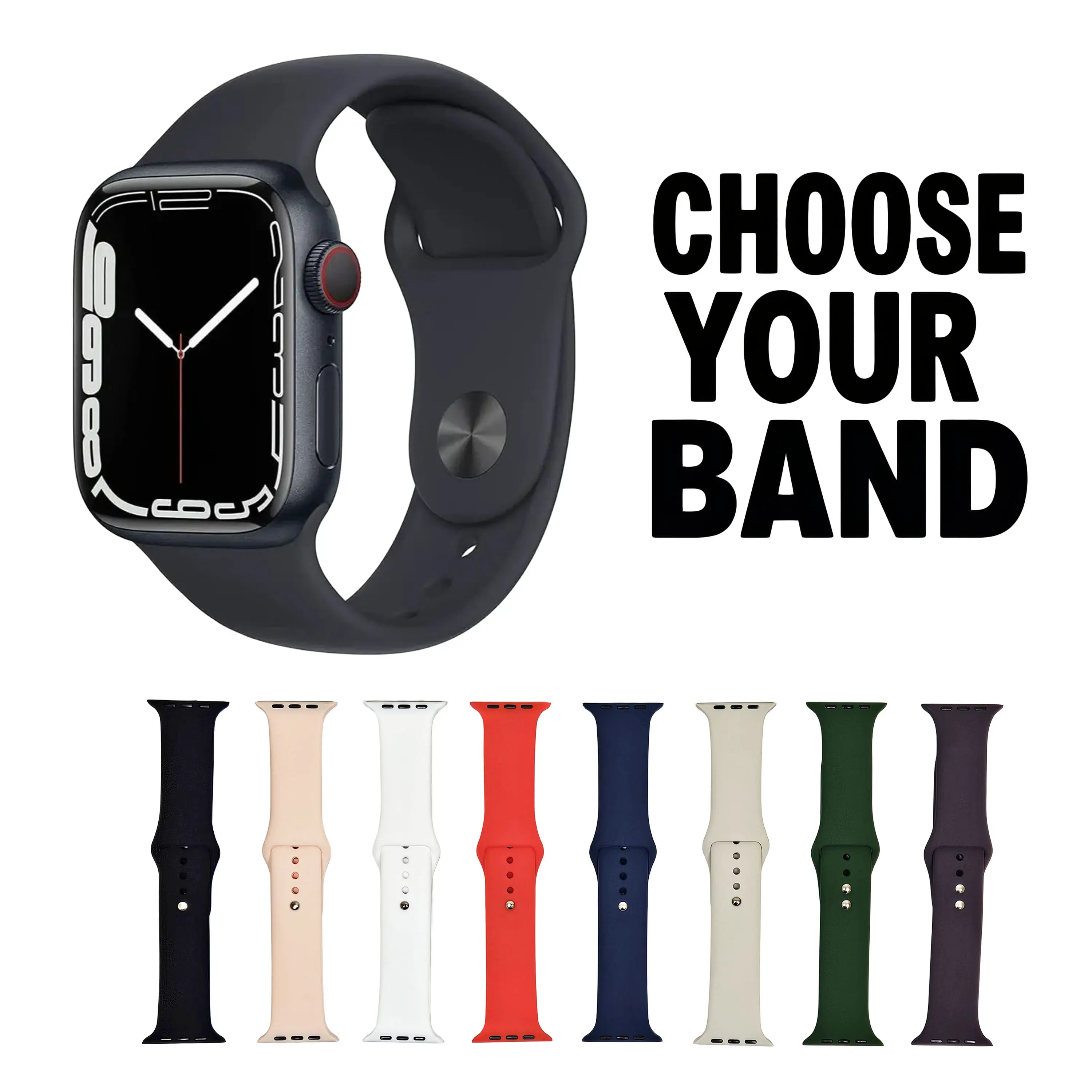 Refurbished Apple Watch Series 7 Aluminum 41MM (GPS + Cellular) Midnight Good Condition