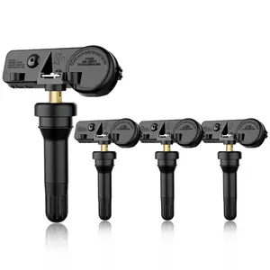 TPMS 433Mhz Tire Pressure Monitoring Sensor Compatible with-:RAM 1500 (10-13)/RAM 2500 (10-13)/RAM 3500 (10-13)-:Dodge Charger(10-20)/OE#56029398AB、56029398AA (Set of 4)