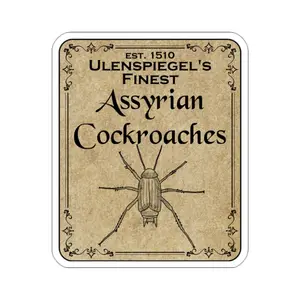 Assyrian Cockroaches Apothecary Label