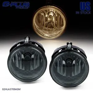 Fit For 06-10 Charger Challenger Smoke Front Bumper Fog Light Lamps W/ Bulbs