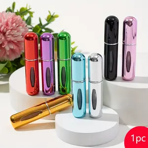Single-Unit Bright Bottom Refillable Perfume Bottle 5ML Refillable Design, Portable Miniature Fragrance Dispenser, Ideal for Travel & Daily Use