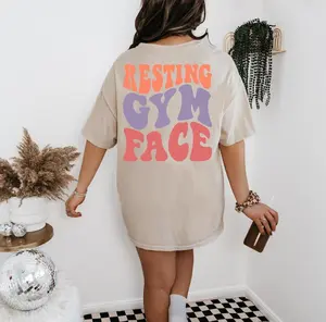 Resting Gym Face shirt, Trendy Workout Shirt, Workout Shirt, Gym Shirt, Oversized Workout Shirt, Pump Cover, Pump Cover Shirt Fabric Top Womenswear Comfortable