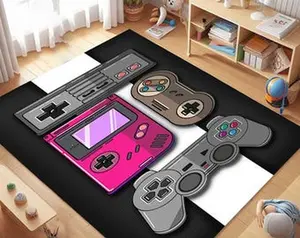 Game Consol Pattern Rug, Gamer Room Rug, Playing Room Rug, Kids Room Rug,aesthetic room rug, rugs for room men, cool rugs, hypebeast rugs, shoes off rug "