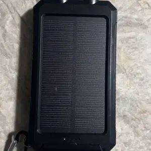 Product Review of 10000mAh Portable Solar Power Bank, Dual USB Output Port Waterproof Power Bank with LED Light, Solar Phone Charger Compatible with iPhone & Android #TOP PICKS from M** **