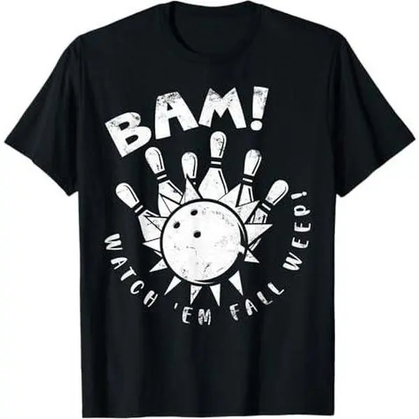 BAM! Bowl Design For Bowlers Bowling Player Sport T-Shirt