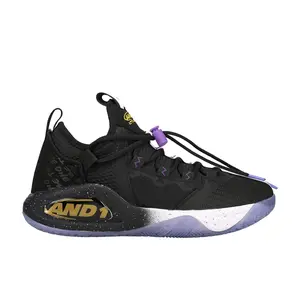 AND1 Mens Attack 2.0 Basketball Sneakers Shoes - Black, Purple
