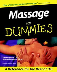USED-Massage for Dummies by Steve Capellini (Paperback)