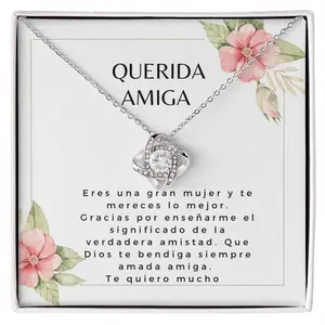 Regalo Para Amiga, Querida Amigas Gift, Collar de regalo para la mejor amiga, Collar amiga, Friend Necklace Gift