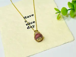 Suvi(13275)gc.Amazing Gourd Necklace Pendant size: 12×20mm