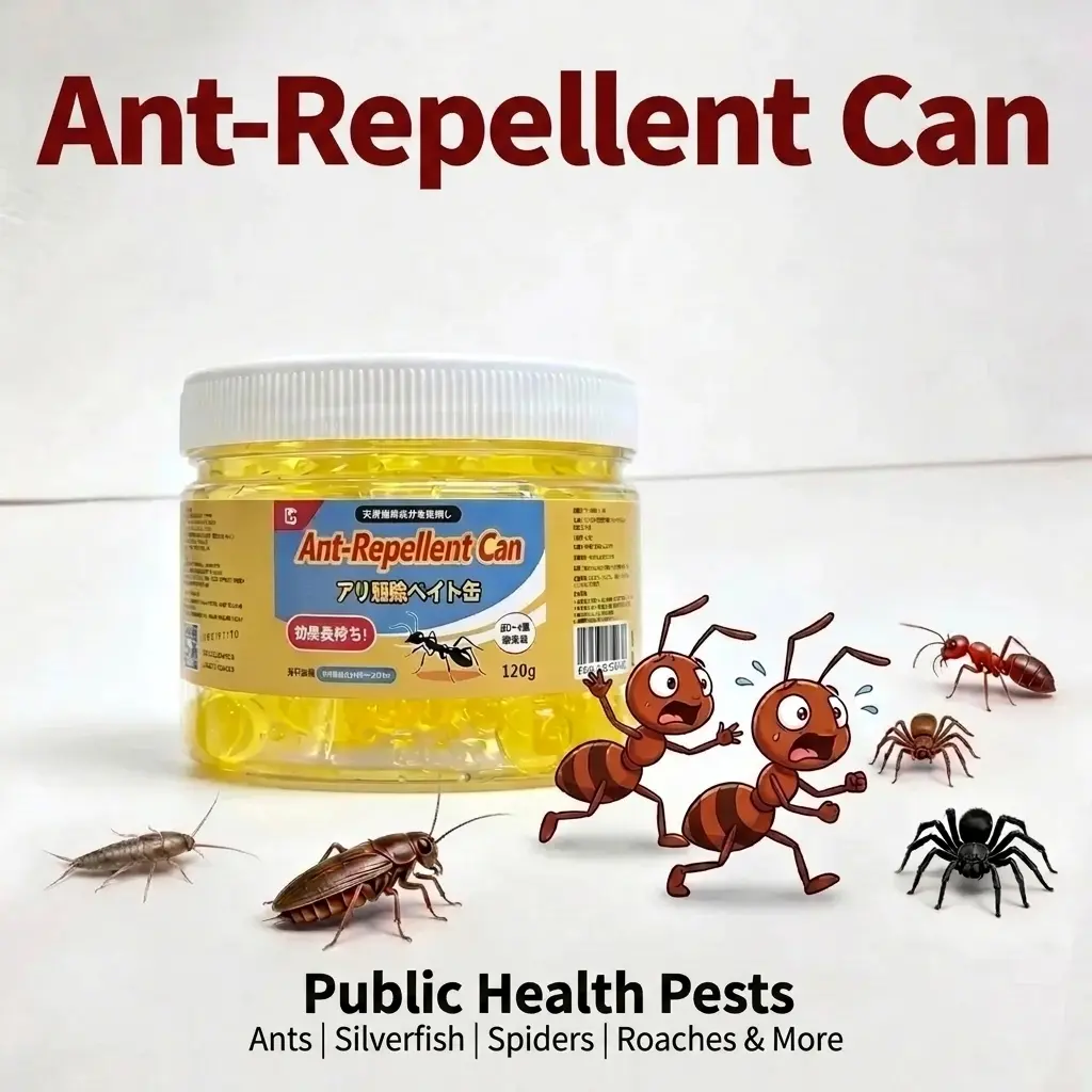 Ant‑Repellent Can, Natural Plant‑Based Pest Repellent Beads, Pet‑Safe Indoor & Outdoor Ant Deterrent, No Drilling for Kitchen, Bathroom, Home & Garage Use