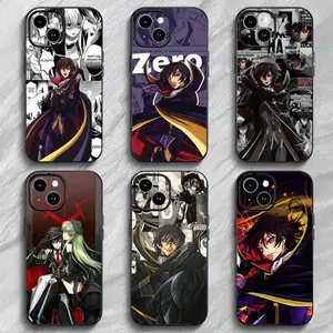 C-Code G-Geass Anime Phone Case Black Matte Slim Protective Cover For iPhone 11-17 Pro Max/Plus & Samsung Galaxy S23-S25