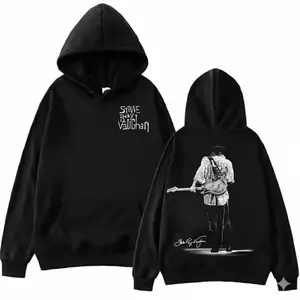 Stevie R Vaughan Shirt SRV Vintage Guitarist Tshirt Blues Music Rock And Roll Hoodie For Music Fan