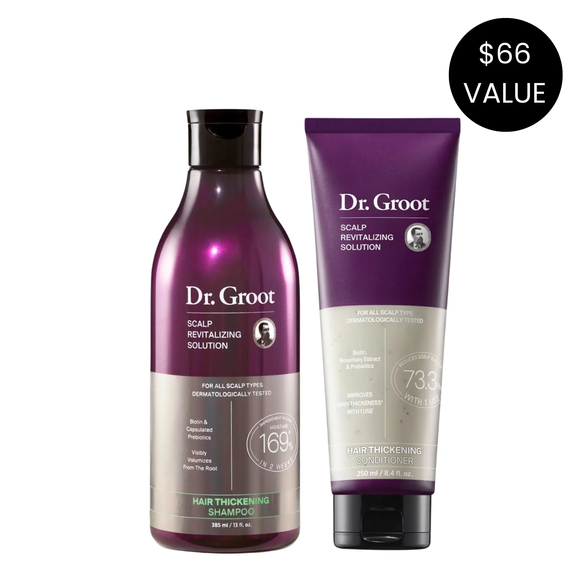 Dr. Groot Scalp Revitalizing Solution Thickening Essentials Duo - Biotin & Rosem...