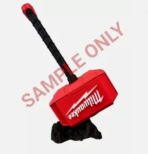 Thor Hammer Rock Display Stand 3D Printed Stone Style Base for Collectibles Black Organizer Racks Plastic Faux 93mm x 139.5mm x 45mm Rugged Lightweight Durable and Stylish Design