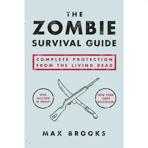 Used Paperback Book - The Zombie Survival Guide: Complete Protection from the Living Dead by Max Brooks (English, Fully Illustrated, Del Rey Books) - Humanities & Social Sciences Fiction, Home Siege Safe Resource with Zombie Behavior, Quiet Alert Tips