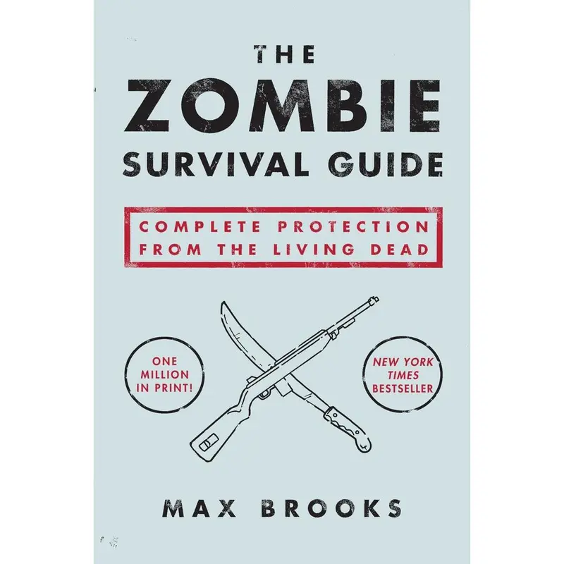 Used Paperback Book - The Zombie Survival Guide: Complete Protection from the Living Dead by Max Brooks (English, Fully Illustrated, Del Rey Books) - Humanities & Social Sciences Fiction, Home Siege Safe Resource with Zombie Behavior, Quiet Alert Tips