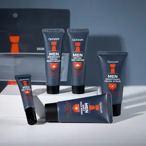 Moisturizing Facial Skincare Kit for Men, Facial Scrub & Cleanser & Day Cream & Eye Cream & Night Cream