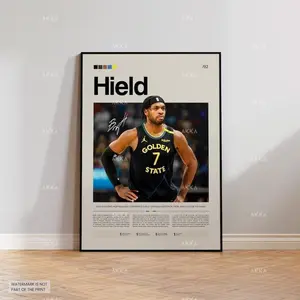 Buddy Hield Poster, Golden State Warriors Wall Art, NBA Print Decor, NBA Poster, Basketball Poster, NBA Basketball