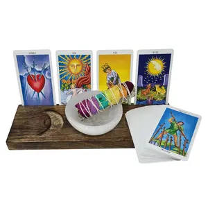 12" Triple Moon Tarot Card Holder