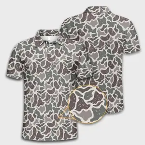 Vintage Retro Camo Polo Style Golf Shirt Classic Hunting Gift for Men, Fresh Styles, Updated for Today, Go-To Outfit, No Thinking
