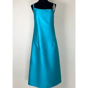 BEATRICE B. Duchesse Dress with Broach - Acquarius