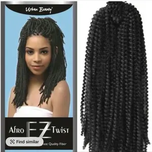 Color T27 Afro EZ Twist Synthetic Braiding Hair Extension - High-Quality Fiber for Stylish Braids