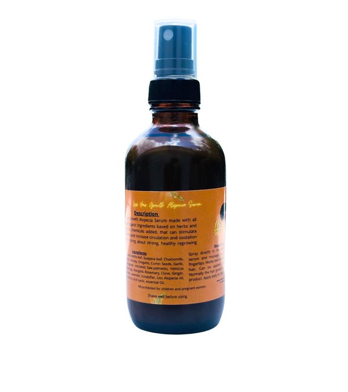 Liss Hair Growth Serum 4 Oz Mini Bottle Nettle Leaf Root Strengthening for On-the-Go Use Travel Size Compact & Portable