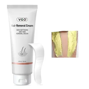 VGO Hair Removal Lotion Cream, Unwanted Hair Removal for All Skin Types, Wax Gentle 120ml / 4.06oz Smooth waxing kit