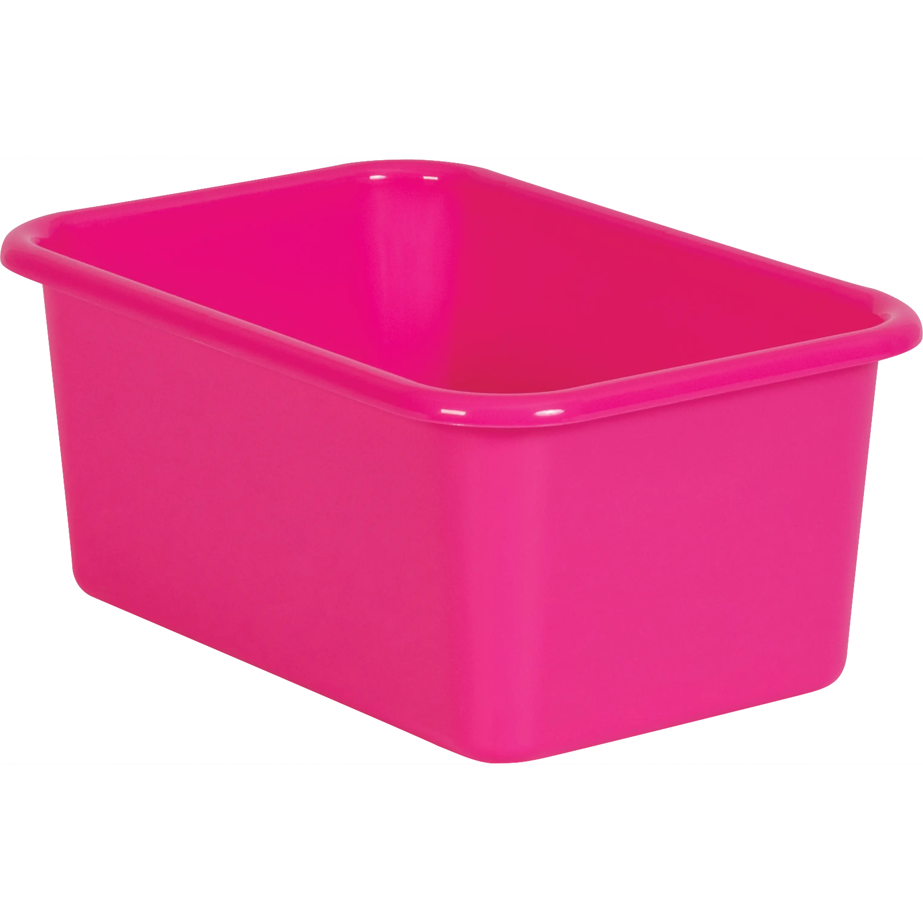 Pink Small Plastic Storage Bin Pink Small Plastic Storage Bin