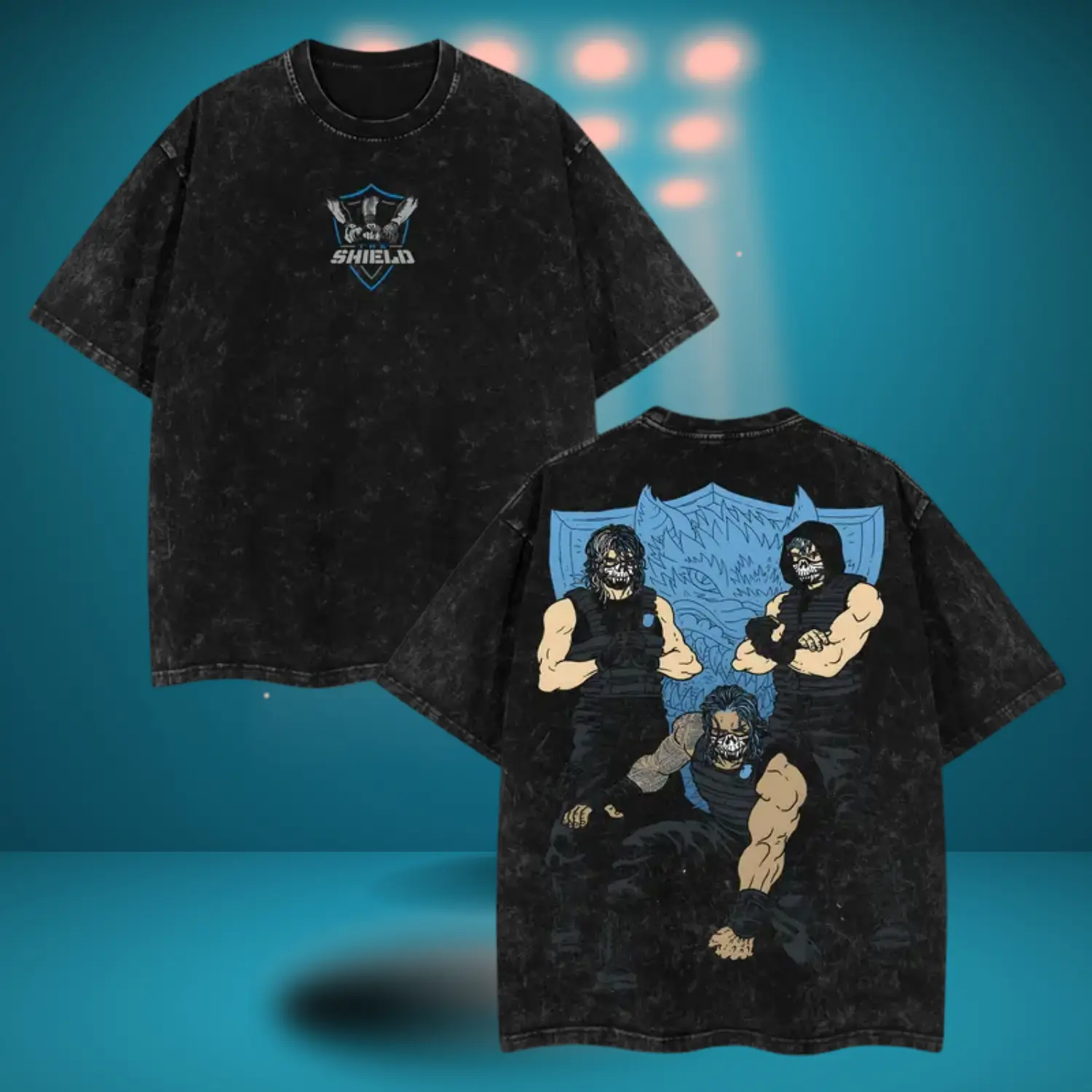 THE SHIELD WWE TAG TEAM LEGENDS UNISEX T-SHIRT, The Shield t-shirt, WWE tag team shirt, Shield wrestling tee, WWE fan apparel, Roman Reigns Seth Rollins Dean Ambrose shirt, wrestling legends merch For Menswear For Womenswear Graphic Tees Streetwear