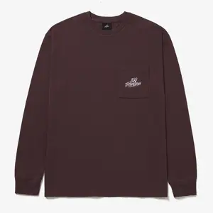 Foundations FW'23 LS Pocket T-Shirt - Burgundy