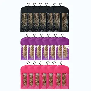 12PCS—18PCS  Wig Storage Bags with Hanger, 23.6" x 11.8"Wig Storage for Multiple Wigs,Breathable and Easy Carry Home Hair Travel
