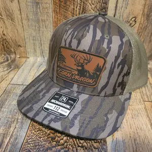 Corn Dragon Whitetail Deer Hat Cap, Camouflage Pattern, Adjustable Fit, Model 112, Official Authentic Style