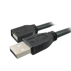 Comprehensive 50 ft. USB A Male-to-Female Active Plenum Cable (USB2-AMF-50PROAP Pro AV-IT), Heavy-Duty Construction, CL2P Rated Jacket, No External Power Required