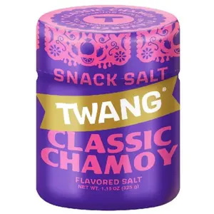 10x Twang Shaker Chamoy Salt - Seasoning Chili Lime Spice Mix Shakers Gourmet Authentic Mexican Flavor Rim Topper Fruit Topping Snack Garnish Savory Zesty Tangy Kitchen Essential Pantry Bundle Bulk Lot Wholesale 1.15oz 10ct Pack