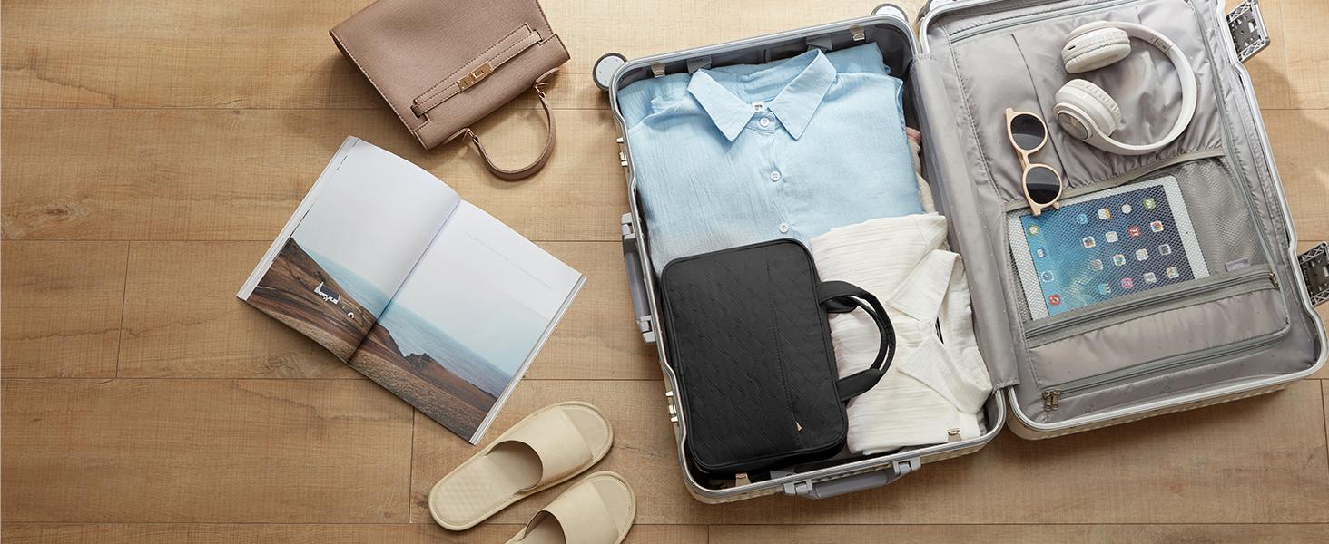 Lifewit Travel Toiletry Bag, Large Hanging Makeup Organizer, Transparent Cosmetic Bag with Hook for Full Size Bottles