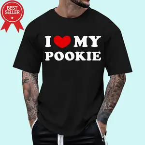 I Love My Pookie, I Heart My Pookie T-Shirt | Unisex Cotton Tee, Short Sleeve, Size S-3XL