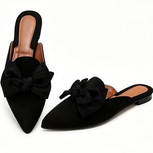 Coutgo Mules for Women Slip On Comfortable Pointed Toe Womens Loafers Women's Flats for Women's Mules & Clogs Slippers Sandals Footwear