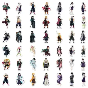 80pcs of two-dimensional anime Ghost Destroy Standing Painting Stickers Purgatory Xingshou Lang My Wife Shanyi Stickers DIY