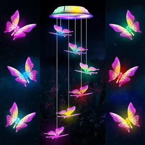 Waterproof Butterfly Windchimes  for Outdoor Garden Yard Pathway Decoration