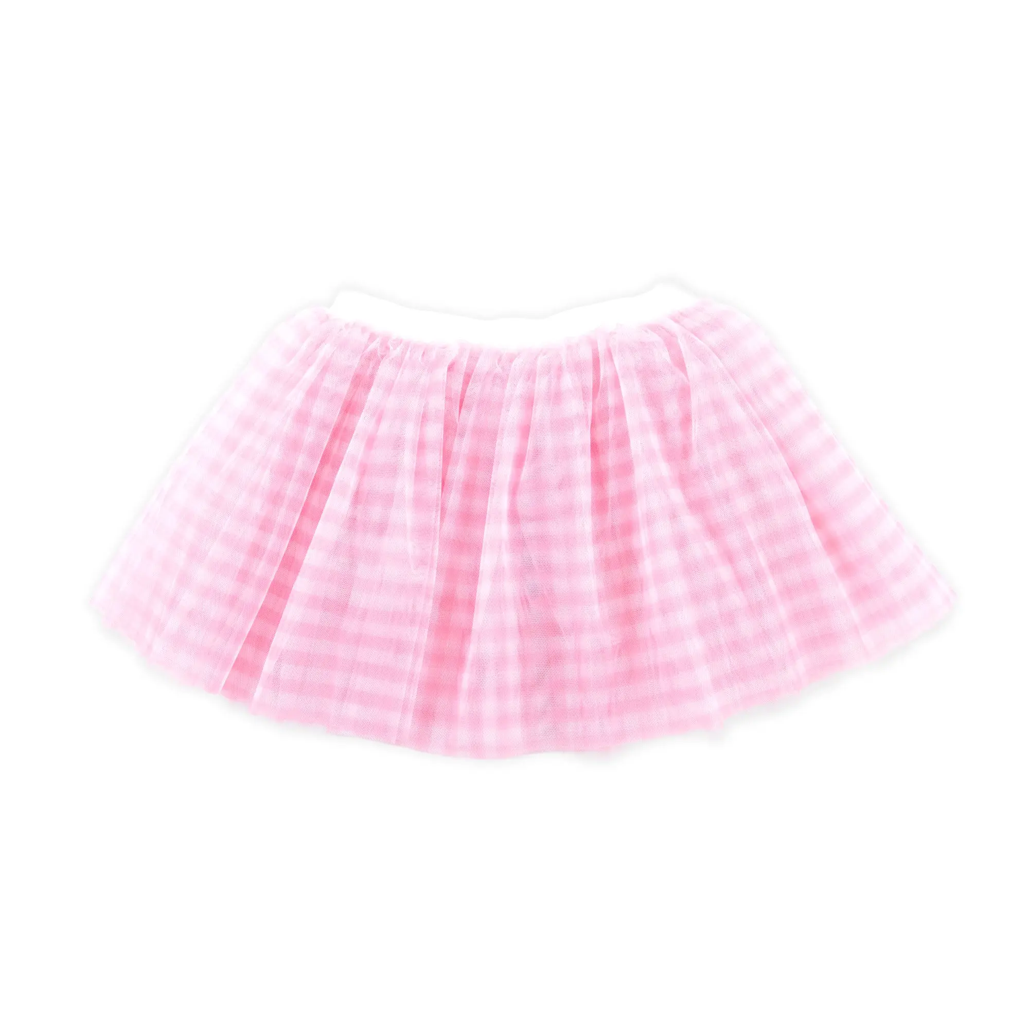 Pink Gingham Tutu Skirt
