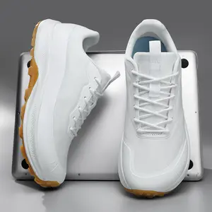 Men's Big Size Sneakers Wide Width White Breathable Non Slip Casual Running Shoes for Wide Feet Fashion Sports Footwear