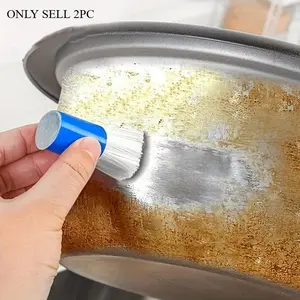 2pcs, Magic Plastic Pot Rust Remover Cleaning Brush Stick - Effortlessly Clean Pots, Pans, Dishes, and Kitchen Gadgets - Perfect for Home Kitchen Items