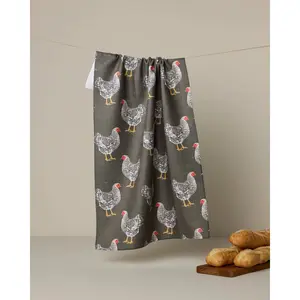 Quick-Dry Geoweave™ Kitchen Tea Towel, Geometry Print Design for Home Use