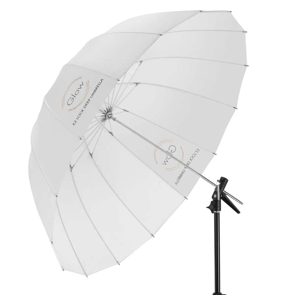 Glow Easy-Lock 65" X-Large Deep Translucent Fiberglass Umbrella, Camera Accessory for Photographers