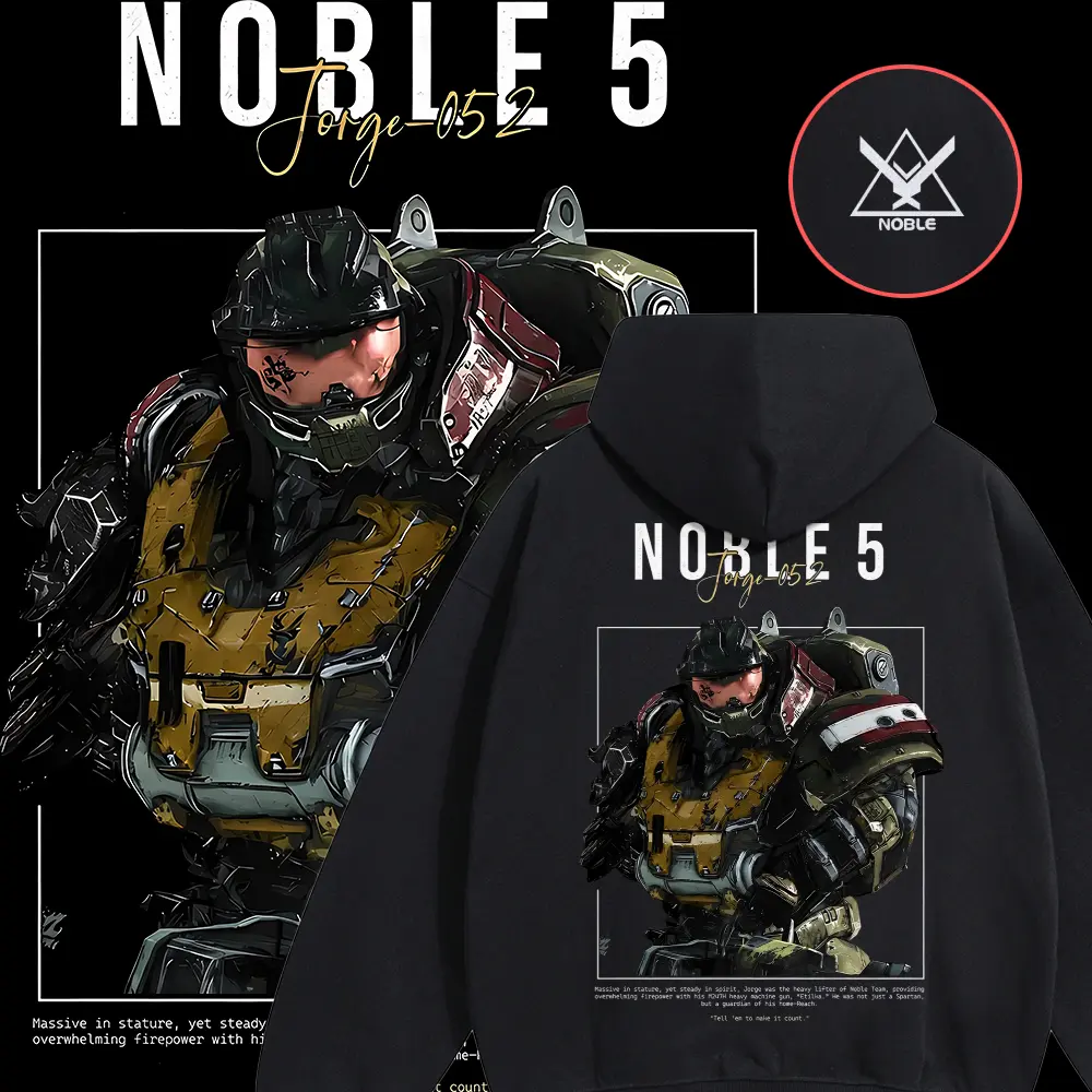 Unisex  Jorge Heavy Mech Graphic Hoodie | Oversized Realistic Sci-Fi Hooded Sweatshirt | Y2K Aesthetic Tactical Gaming Pullover for Men Women