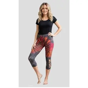 Tie Dye Yoga Cut Out Capris