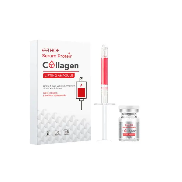 EELHOE collagen lifts ampoule, brightens skin tone, moisturizes and hydrates, fades fine lines, facial skin anti-wrinkle
