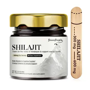 Himalayan Shilajit Resin Supplement - 600mg Per Serving, 50 Day Supply - Natural Energy & Immune Support, Brain Booster, Rich in Trace Minerals & Fulvic Acid